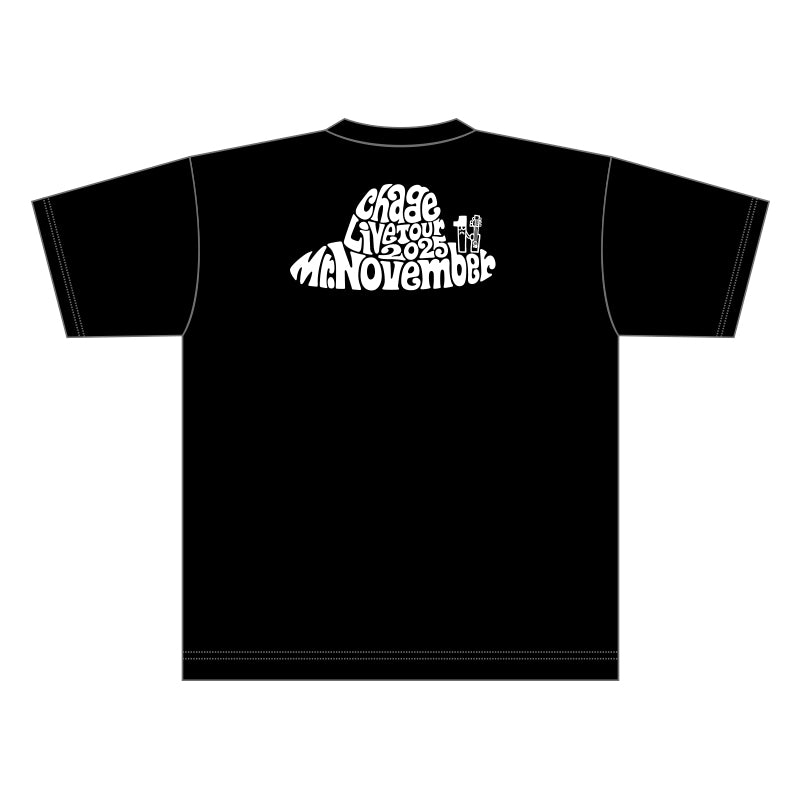 ChageLiveTour2025 Mr.November　ビッグシルエットTシャツ（ブラック)＜受付期間：～10/21まで＞
